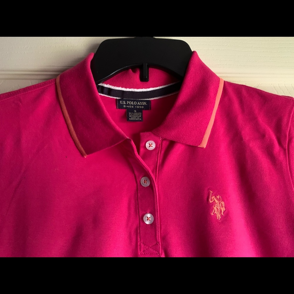 Hot pink U.S POLO ASSN. shirt
